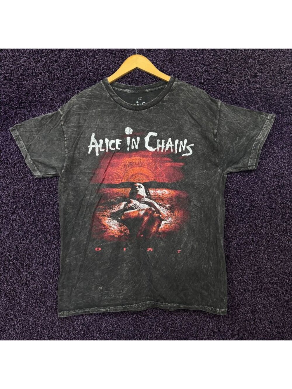 Alice In Chains Dirt Mineral Wash T-Shirt Size Large
